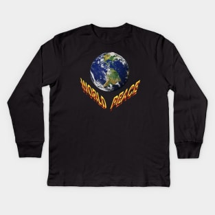 world peace. Kids Long Sleeve T-Shirt